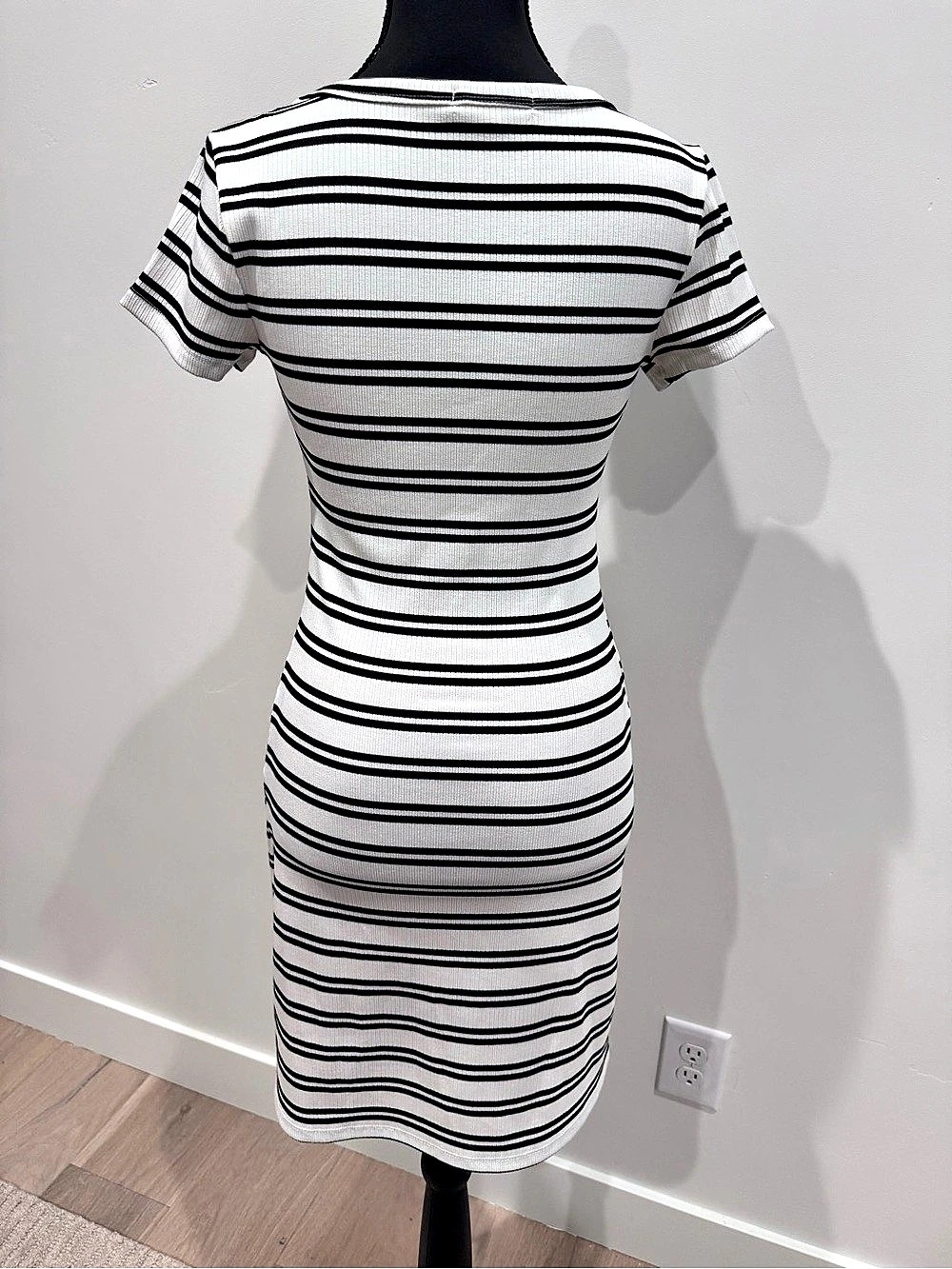 Striped Crew Mini Dress - Picture 3 of 5